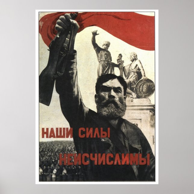 USSR CCCP Guerra Fría Posters de propaganda de la  (Frente)