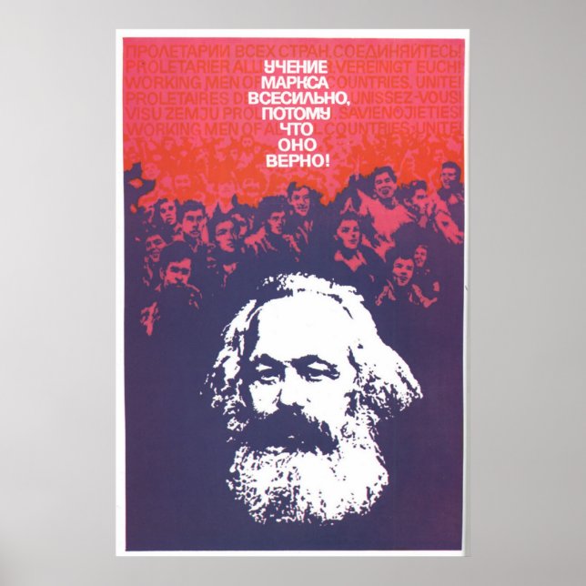 USSR CCCP Guerra Fría Posters de propaganda de la  (Frente)