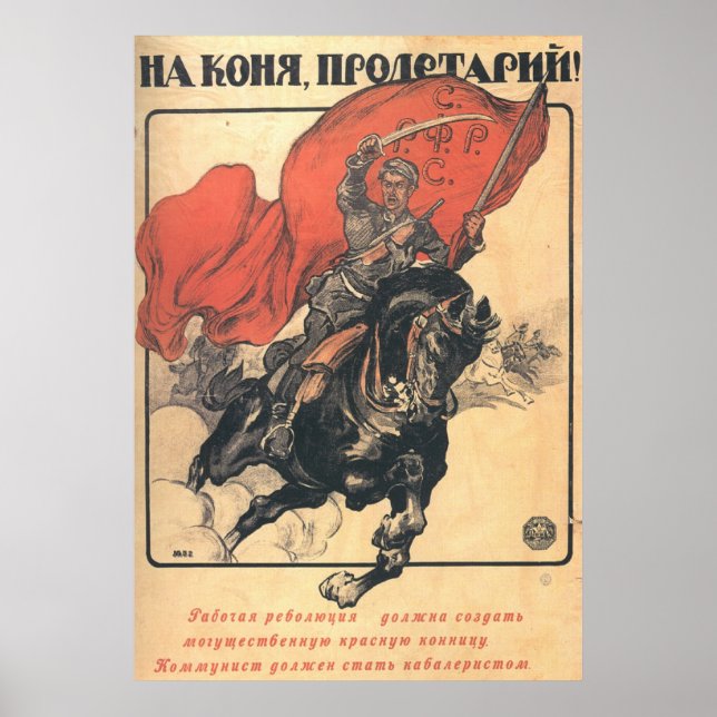 USSR CCCP Guerra Fría Posters de propaganda de la  (Frente)