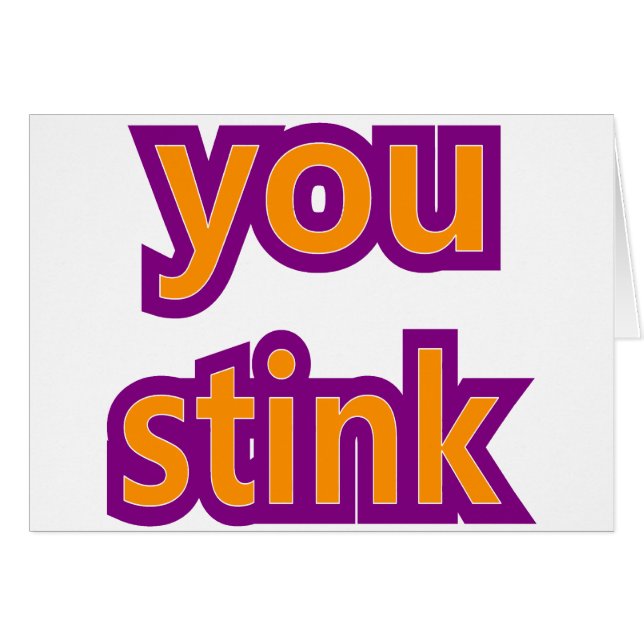 Usted apesta pieles (Anverso (Horizontal))