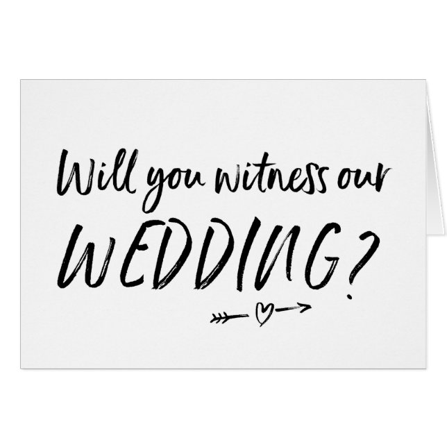 Usted atestiguará nuestra invitación de boda (Anverso (Horizontal))