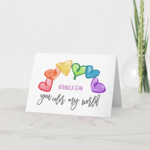 Usted colorea a mi tarjeta del día de San Valentín