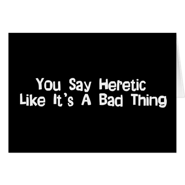 Usted dice al hereje (Anverso (Horizontal))