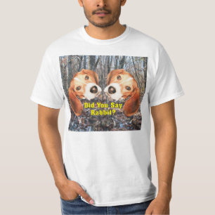 ¿Usted dijo el conejo? Camiseta del arbolado del