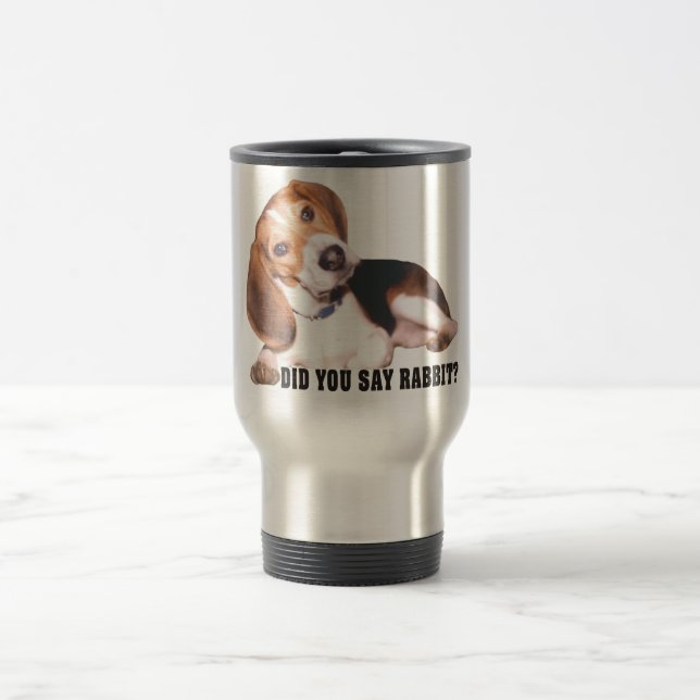 ¿Usted dijo el conejo? Taza del viaje del beagle (Centro)