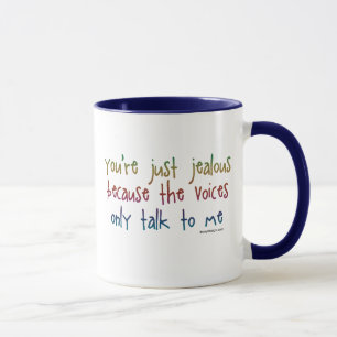 Usted es apenas celoso porque taza