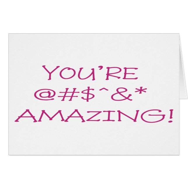 Usted es asombroso (Anverso (Horizontal))