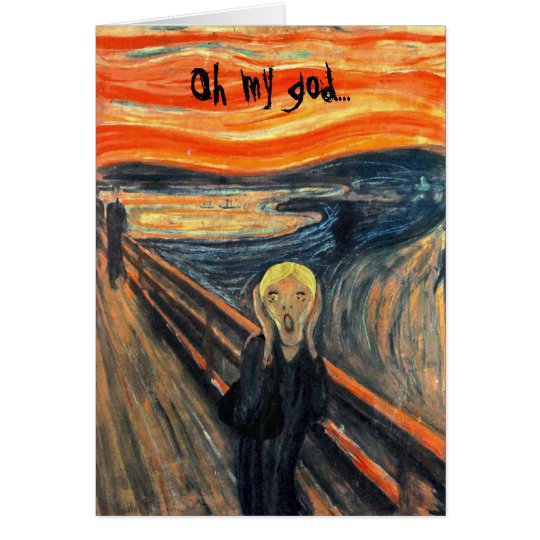 "Usted es cómo es viejo?" Tarjeta (del Blonde)