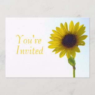 Usted es invitación invitada del girasol