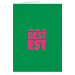 Usted es la tarjeta de Bestest