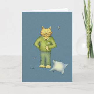 Usted es la tarjeta de felicitación de los pijamas
