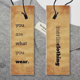 Usted Es Lo Que Usa - Etiqueta De Colga De Ropa Co