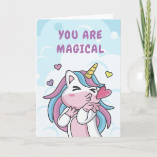 USTED ES MAGICAL - Tarjeta Unicornio