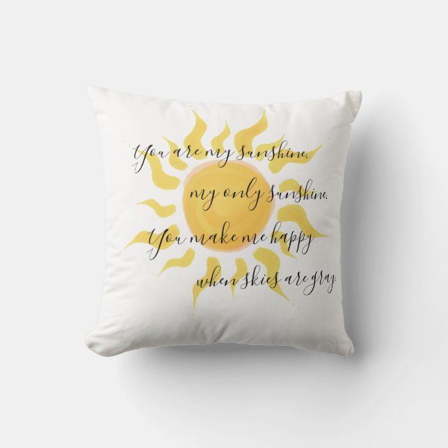 Usted es mi almohada de la sol (Anverso)