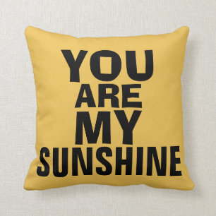 Usted es mi almohada de tiro de la sol