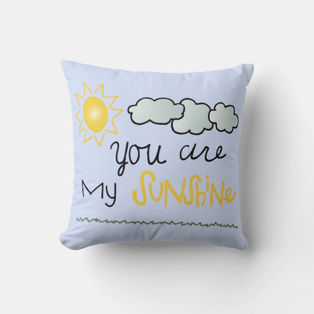 Usted es mi almohada decorativa de la sol (Anverso)