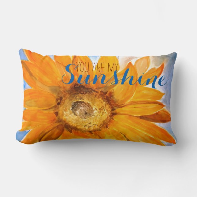Usted es mi almohada del arte del girasol de la (Anverso)