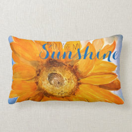 Usted es mi almohada del arte del girasol de la