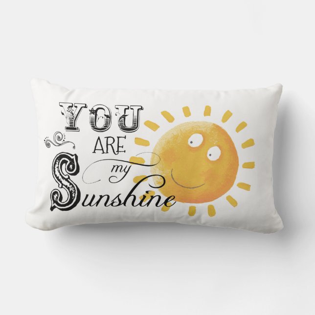 Usted es mi almohada del Lumbar de la sol (Anverso)