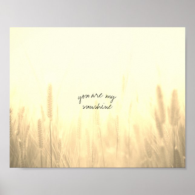 usted es mi cita de sol poster de arte natural (Frente)