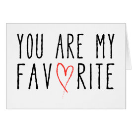 Usted es mi favorito, diseño del texto con el