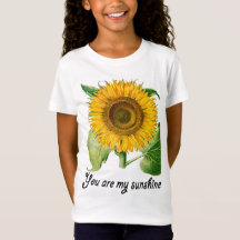 Usted es mi girasol del top de la camiseta del