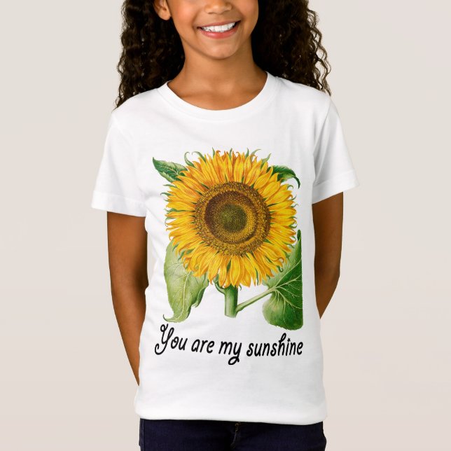 Usted es mi girasol del top de la camiseta del (Anverso)