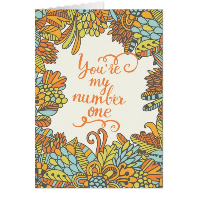 Usted es mi número uno (Frente)