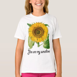 Usted es mi regalo del top de la camisa del chica