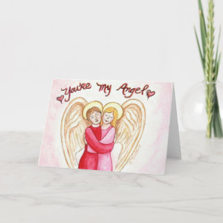 Usted es mi tarjeta de felicitación del ángel
