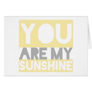 Usted es mi tarjeta de las letras de la sol