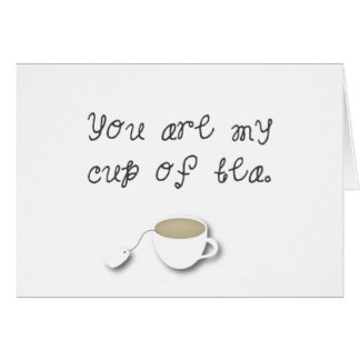 Usted es mi taza de *Love* romántico de la tarjeta