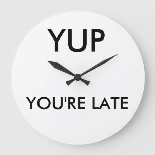 Usted es redondea tarde el reloj