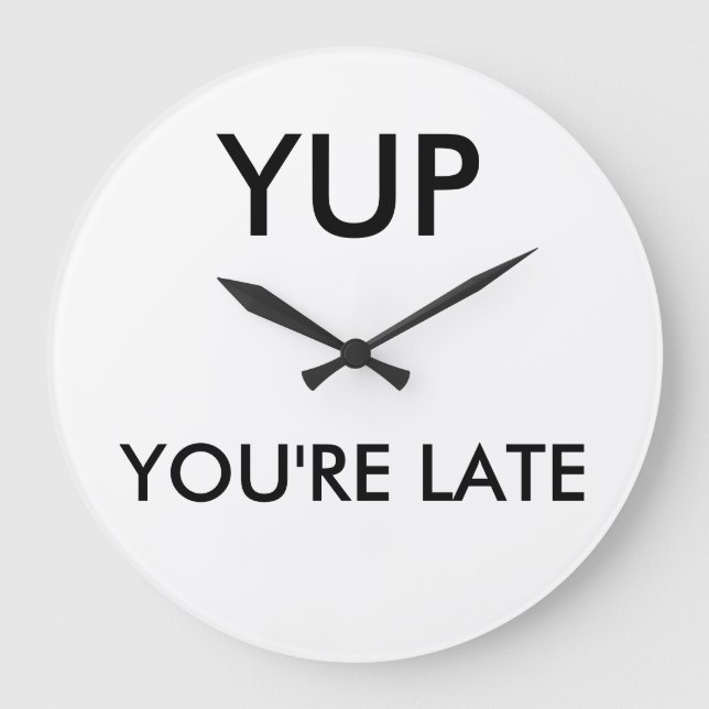 Usted es redondea tarde el reloj (Anverso)