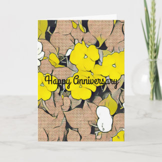 Usted es tarjeta todavía viva del aniversario