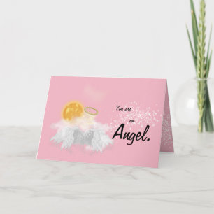 "Usted es un ángel." Tarjeta