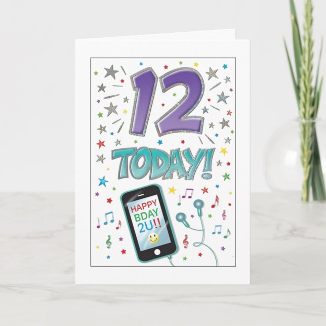 USTED ES UNA TARJETA "PREADOLESCENTE" Y "DE 12 AÑO (Anverso)