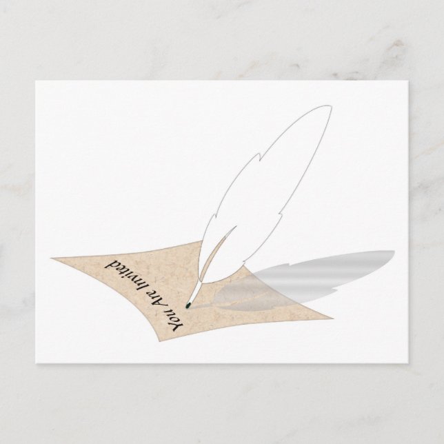 Usted Está Invitado - Tarjeta Postal de Invitación (Anverso)