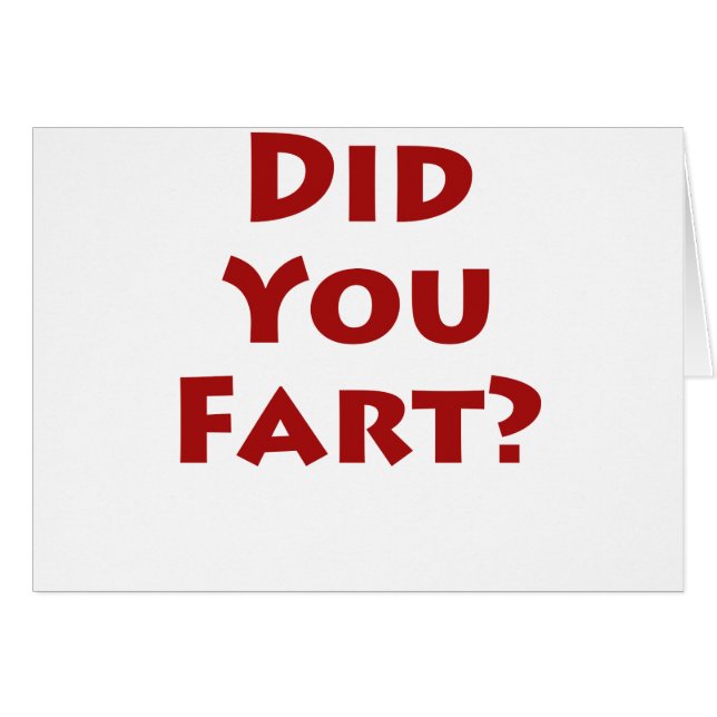 ¿Usted fart? (Anverso (Horizontal))