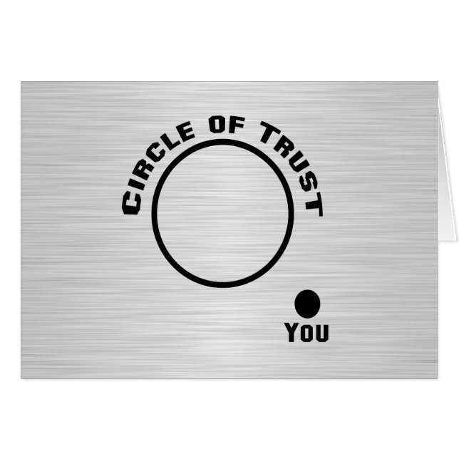 Usted fuera del círculo de la confianza (Anverso (Horizontal))