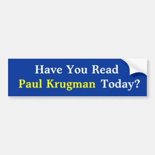 ¿Usted ha leído a Paul KrugmanToday? Pegatina para