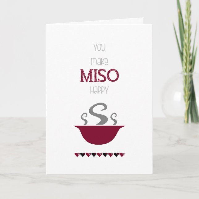 Usted hace MISO la tarjeta feliz del el día de San (Anverso)