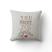 Usted hace que sonríe - almohada