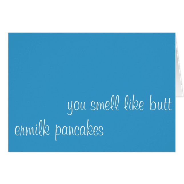 usted huele como extremo (Anverso (Horizontal))