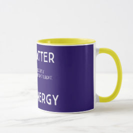 Usted importa a menos que… taza púrpura/amarilla