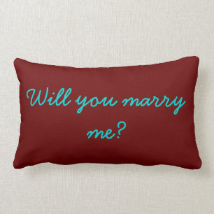 "Usted me casará" almohada lumbar