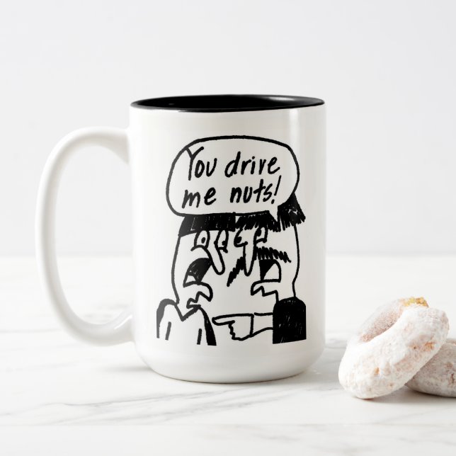 Usted me conduce taza de café Nuts (Con donut)