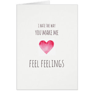 Usted me hace a tarjetas del día de San Valentín