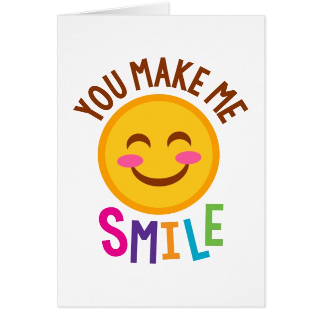 Usted me hace emoji de la sonrisa (Frente)