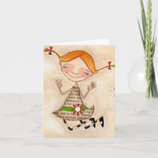 Usted me hace feliz - tarjeta de nota (Anverso)